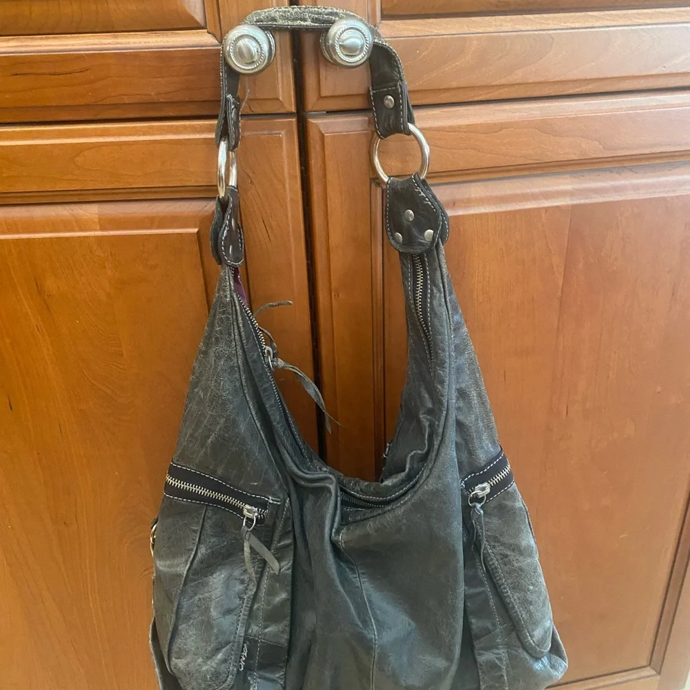 Olive Green Hobo Shoulder Bag - Picture 1 of 8